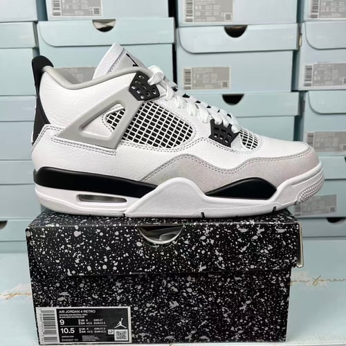 AJ4 Military Black