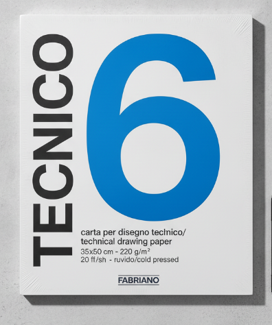 دفتر ورق فابريانو تيكنيكو 6 (Fabriano Tecnico) خشن...