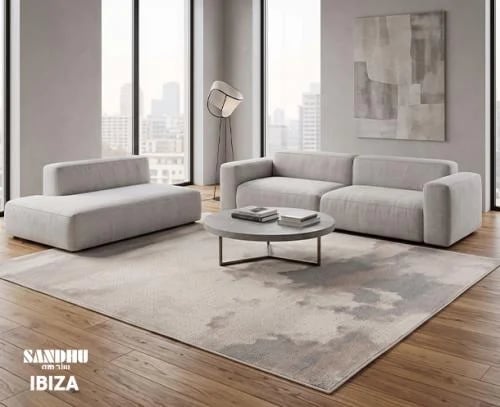 موكيت إبيزا (IBIZA) الفاخر بتصميم تجريدي عصري (بيج...