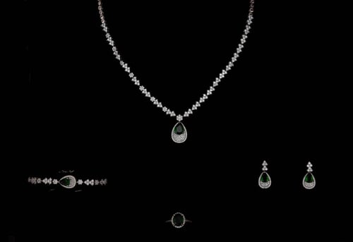 طقم فضه حريمي الدره