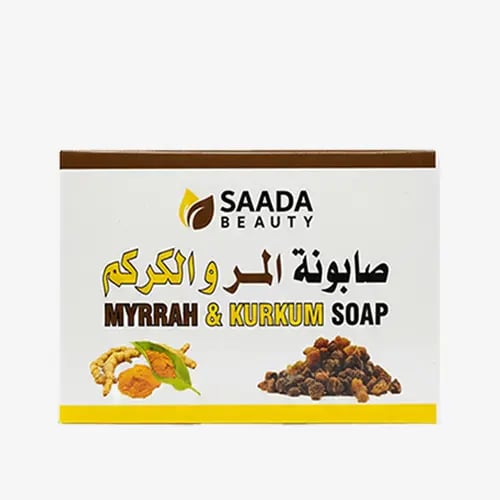 Myrrh and turmeric soap