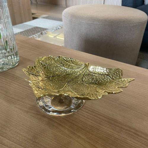 تحفة كرستال ورقة الخريف