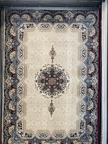 سجادة حرير تركي فاخرة بنقشة شرقية