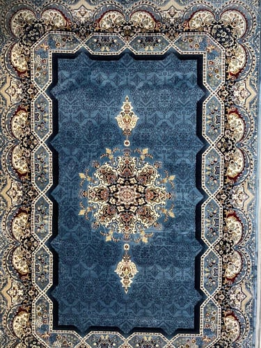 سجادة حرير تركي فاخرة بنقشة شرقية