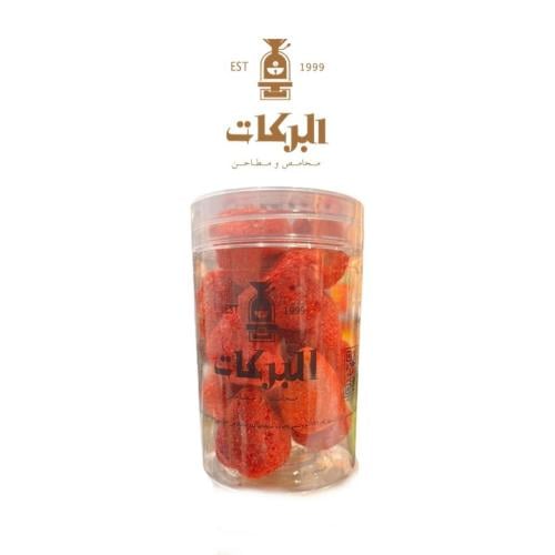 فراولة مجففة بالتبريد 100 جرام تقريباً
