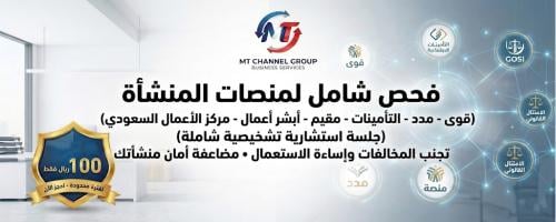 الفحص الشامل لمنصات المنشأة الحكومية (جلسة تشخيصية