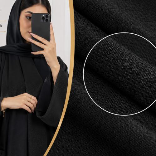 قماش كريب طويق اسود