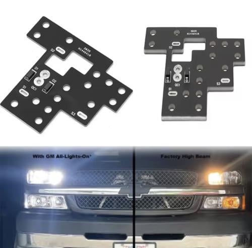 قطعة تجعل الانوار الواطي والعالي يعمل معا لGMC وشف...