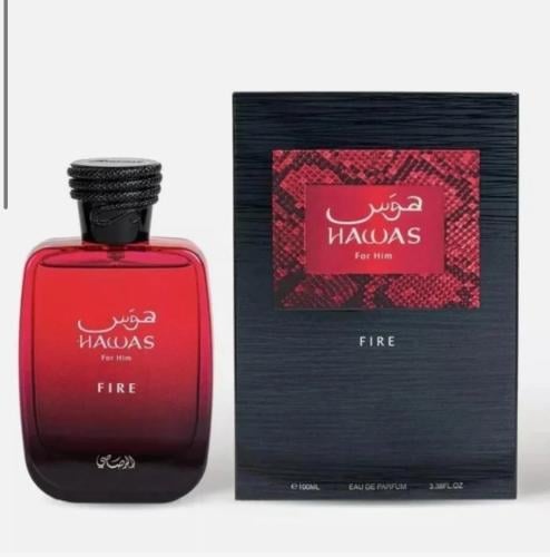 عطر هوس فاير رصاصي Hawas Fire Rasasi للجنسين 100مل