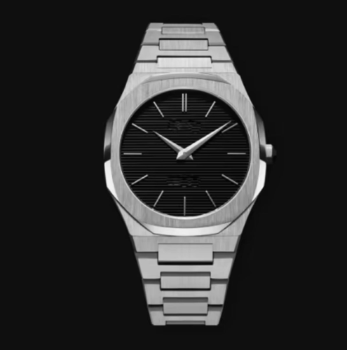 ساعه كوارتز VN BLACK AND SILVER