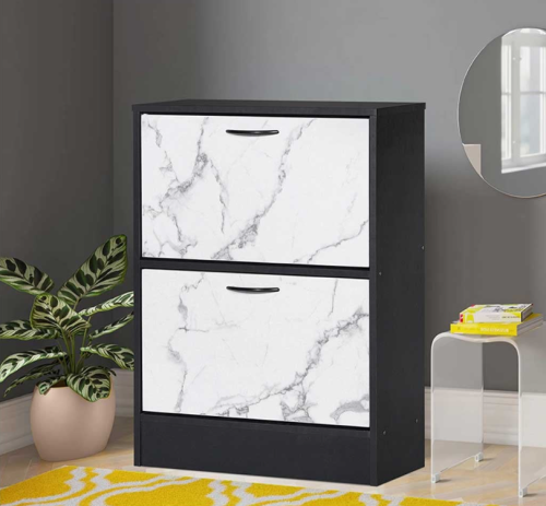 دولاب أحذية خشب ماليزي دورين وادراج قلاب عدد 2 أرف...