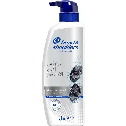 HEAD&SHOULDER SHAMPOO 500ML OXYGENATED CHARCOAL DE...