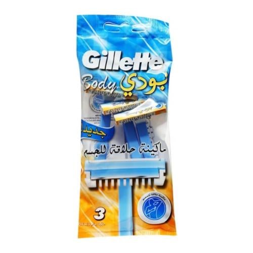 جيليت ماكينه حلاقة للجسم (3في48) قطع