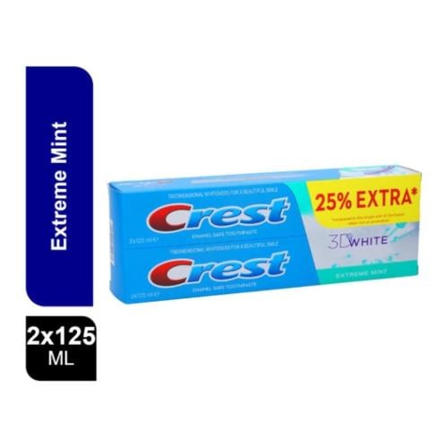 كرست معجون اسنان بياض 3دي قوة النعناع 125×2مل