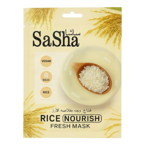 قناع ساشا رايس المغذي المنعش قطعة واحدة