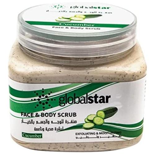 جلوبال ستار صنفره للوجه والجسم بالخيار 500مل