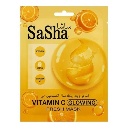 ساشا قناع فيتامين سي المنعش المتوهج 1 قطعة