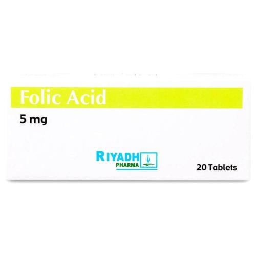 حمض الفوليك 5 مجم 20 قرص