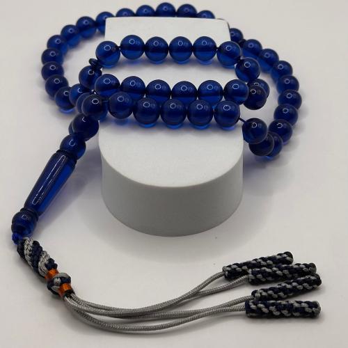 مسبحة بكلايت ازرق لامع