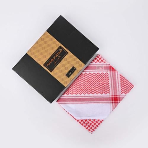 شماغ بروجيه احمر زاهي