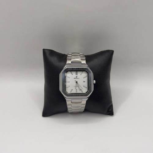 ساعة رجالي ستيل ابيض