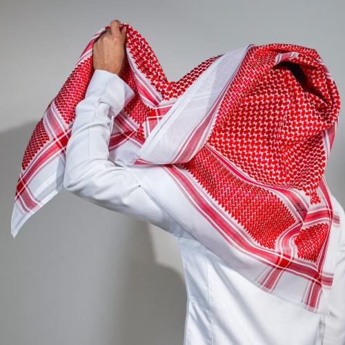 شماغ مرسوم دم الغزال