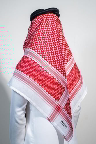 شماغ مرسوم دم الغزال كلاسيك