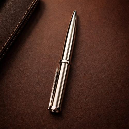 قلم ماركة باللون الفضي