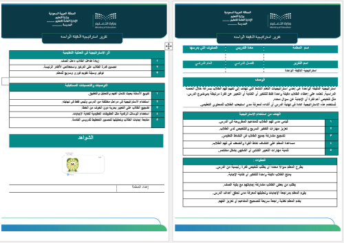 تقرير استراتيجية الدقيقة الواحدة