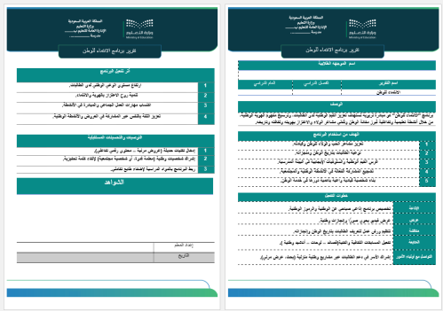 ‏‏تقرير تفعيل برنامج الانتماء للوطن - التوجيه الطل...