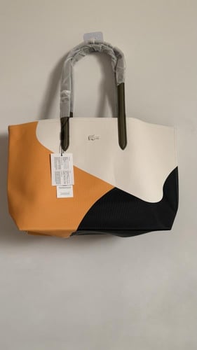 لاكوست دبل فيس لارج أبيض زيتي