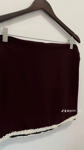 طرحـة غـرام عنابي لولو-أسود