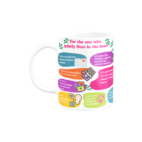 A cup with an emotional design - for those who dwell quietly in the heart
