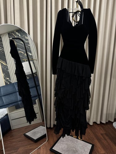 فستان جوخ الفاخر وجورجيت ناعم