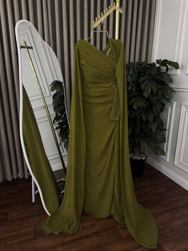 فستان شيفون تصميم لون يجنن