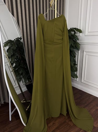 فستان شيفون تصميم لون يجنن