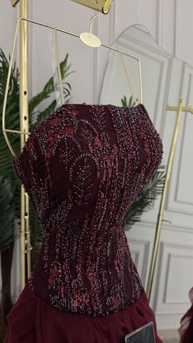 فستان نيلي الانيقه