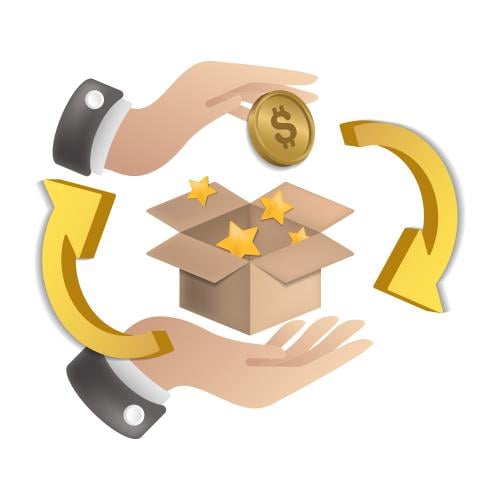 رسوم الدفع للأستبدال