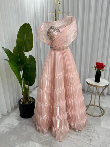 فستان بينك كيوت