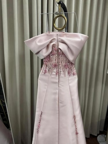 فستان ميكادو كلفه خرز ملفت