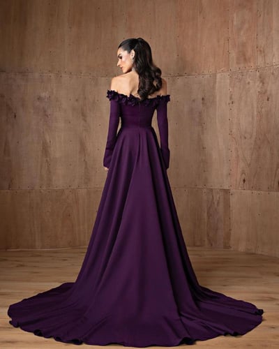 فستان ليلكي فخم