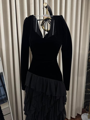 فستان جوخ الفاخر وجورجيت ناعم