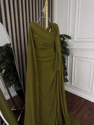 فستان شيفون تصميم لون يجنن