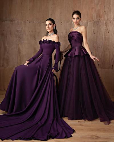 فستان ليلكي فخم