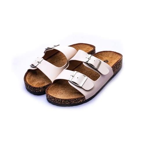 شبشب عالي الجودة من الفلين الناعم بإبزيمين من بوين...