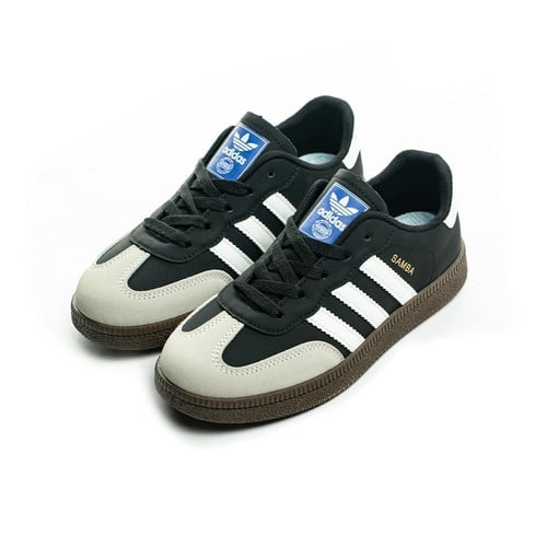 Adidas Samba نسائي أبيض بخطوط عنابي