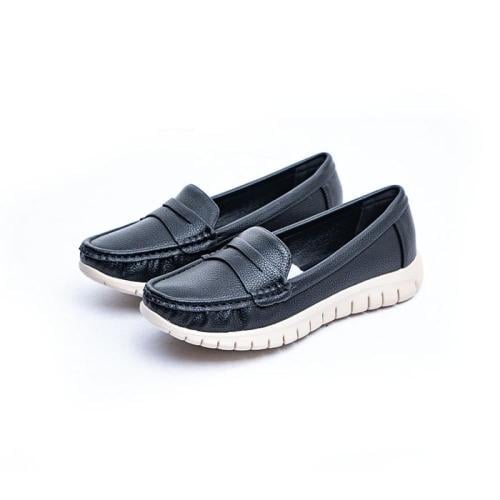 حذاء نسائي لوفر عريض كاجوال سهل الارتداء مريح من ا...