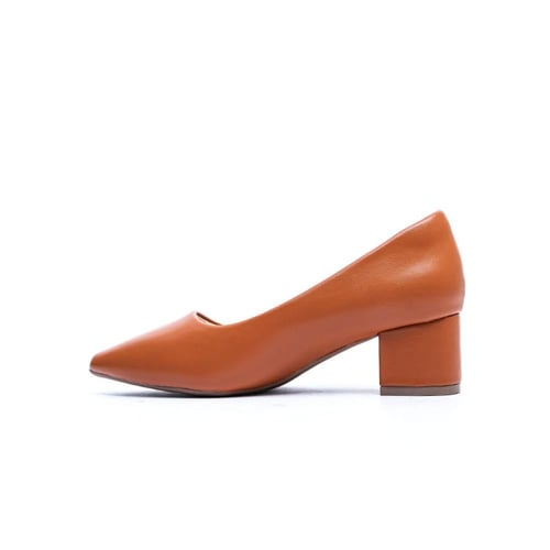 حذاء نسائي ذو مقدمة مدببة لامعة سهل الارتداء بكعب...