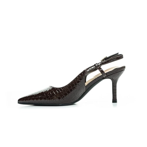 حذاء كعب ستيليتو كلاسيك أنيق بنقشة جلد | PointOne...