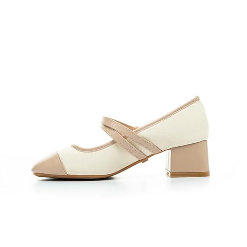 حذاء كعب كلاسيك أنيق بحزام مزدوج | PointOne 40-213